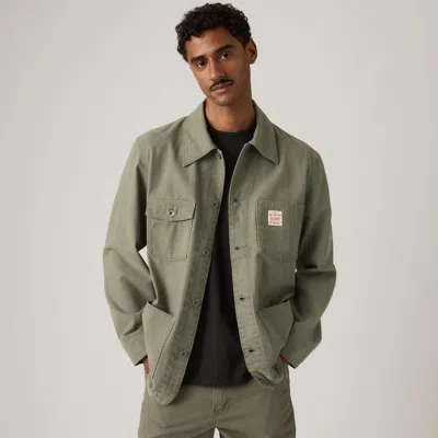 Levi's Berkley Canvas Chore Coat In Green