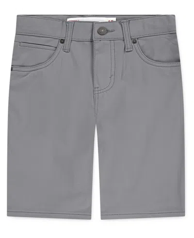 Levi's Kids' Big Boys 511 Slim Fit Performance Stretch Shorts In Gray