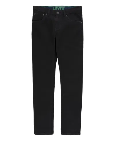 Levi's Kids' Big Boys 511 Slim Fit Eco Stretch Performance Jeans In Black Stretch