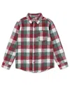 Levi's Levis Buffalo Check Flannel Shirt Big Boys S-xl S In Red
