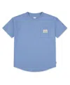 Levi's Big Boys Curved Hem Patch Pocket T-shirt In Blue