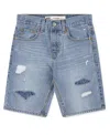 Levi's Big Boys Destructed Slim Shorts In Blue