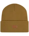 Levi's Big Boys Embossed Patch Beanie In Golden Brown