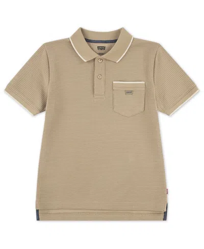 Levi's Kids' Big Boys Resort Polo Shirt In Brown