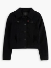 Levi's Big Boys (s-xl) Denim Trucker Jacket M In Black