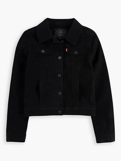 Levi's Big Boys (s-xl) Denim Trucker Jacket M In Black