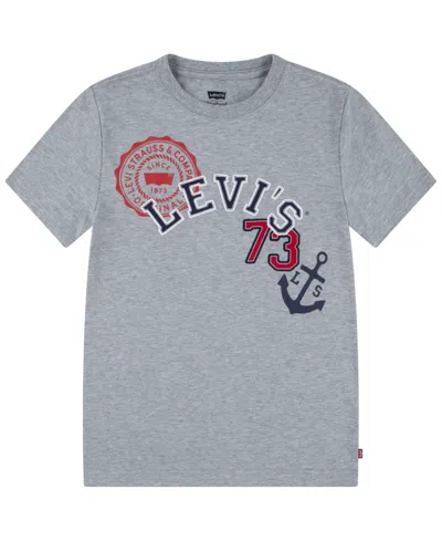 Levi's Kids' Big Boys Sailing Team T-shirt In Gray