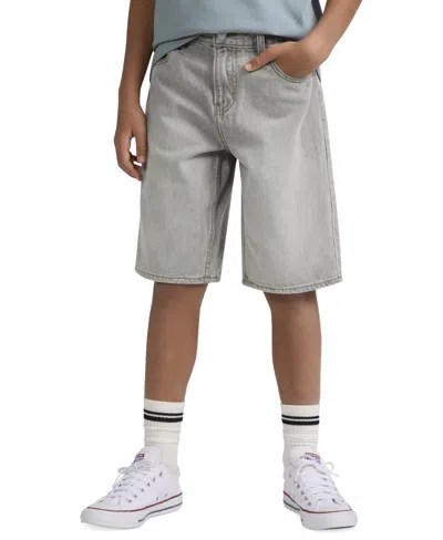 Levi's Kids' Big Boys Skate Relaxed Fit Shorts In Gray