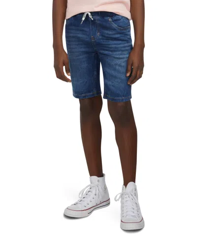 Levi's Kids' Big Boys Skinny Fit Dobby Shorts In Blue