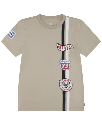 Levi's Kids' Big Boys Start Your Engines T-shirt In Neutral