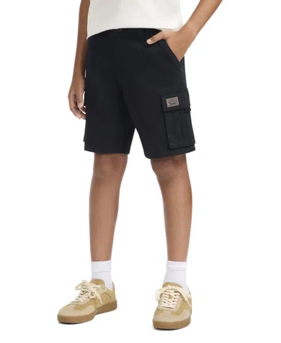 Levi's Kids' Big Boys Traditional Cargo Shorts In Black