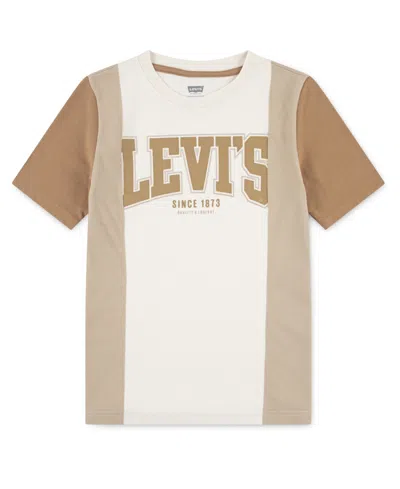 Levi's Kids' Big Boys Tri Colorblock Short Sleeve T-shirt In Multi
