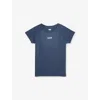 Levi's Blue Logo-patch Ribbed Knit Top 4-8 In Blue