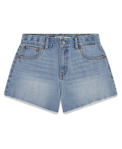 Levi's Kids' Big Girls A-line Shorts In Blue