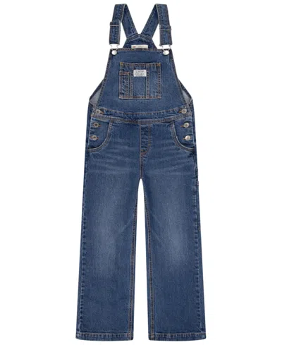 Levi's Kids' Big Girls Baggy Overalls In Blue