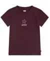 Levi's Big Girls Boot Applique Raglan Top In Brown