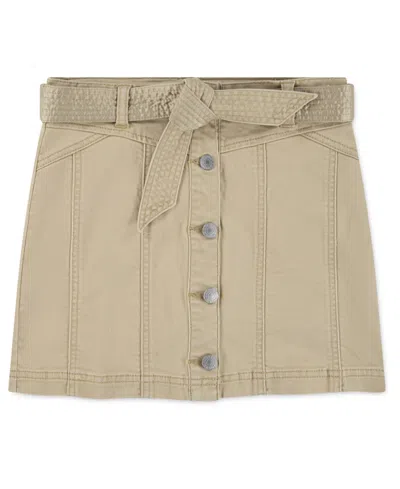 Levi's Kids' Big Girls Buttoned Front Skirt In Neutral