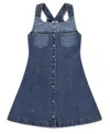 Levi's Big Girls Flared Tonal Denim Dress In Blue