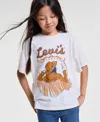 Levi's Big Girls Oversized Logo Short Sleeve T-shirt In White