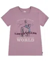 Levi's Big Girls Rule The World T-shirt In Pink