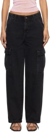 Levi's Black '94 Baggy Cargo Jeans In Open Mind