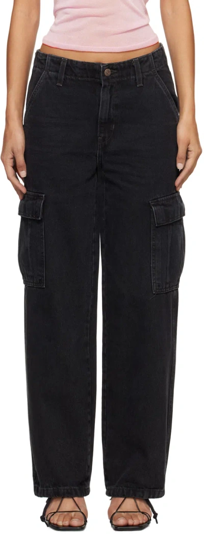 Levi's Black '94 Baggy Cargo Jeans In Open Mind
