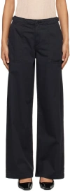 Levi's Black Surplus Straight Trousers In Caviar