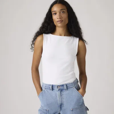 Levi's Blair Boatneck Top In White