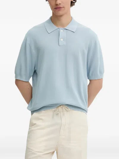 Levi's 버튼 폴로 셔츠 In Blue