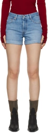 Levi's Blue 501 Rolled Denim Shorts In Must Be Mine Short
