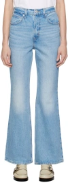 Levi's Blue 70's High Flare Jeans In Light Indigo