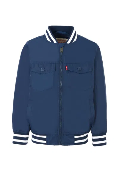 LEVI'S BLUE BOMBER JACKET FOR BOY WITH LOGO