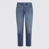 Levi's Blue Cotton Denim 501 Jeans