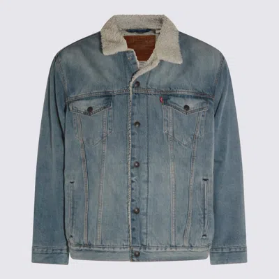 LEVI'S BLUE COTTON DENIM JACKET