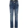 Levi's Blue Jeans For Boy With Logo In Denim