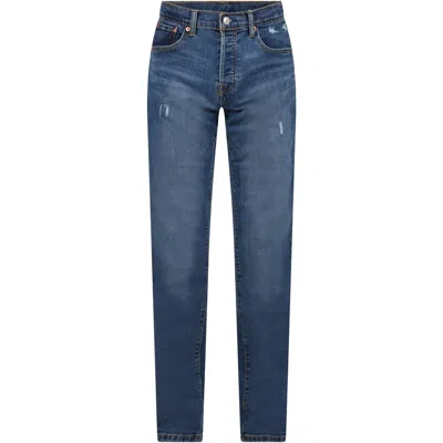 Levi's Kids' Blue Jeans For Girl With Logo In Denim