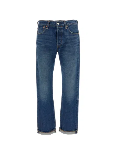 Levi's Blue Jeans With A Wash Effect On The Thigh Levis