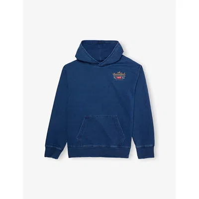 Levi's Kids' Blue Lengendary Relaxed-fit Stretch-denim Blend Hoodie 10-16