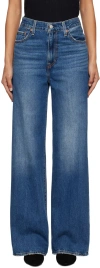 Levi's Blue Ribcage Wide Leg Jeans In Polar Perimiter