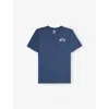 Levi's Blue Speed Trials Logo-print Cotton-blend T-shirt 4- In Blue