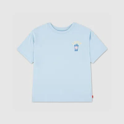 Levi's Babies' Boba Oversized Tee Toddler Girls 2t-4t T-shirt 2t In Blue