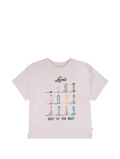 Levi's Boots T-shirt In Pink