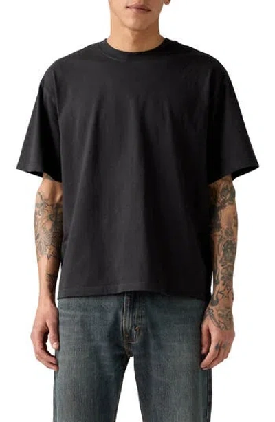 Levi's® Boxy Crop Cotton T-shirt In Black