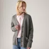 Levi's Boyfriend Pocket Cardigan In Gray