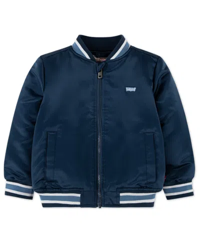 Levi's Kids' Boys 2t-7 Zip Front Bomber Jacket In Blue