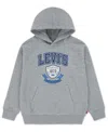 Levi's Boys 4-7 Authentic Prep Pullover Hoodie In Gray