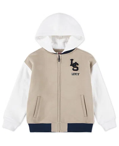 Levi's Kids' Boys 4-7 Varsity Bomber Full Zip Jacket In Nude