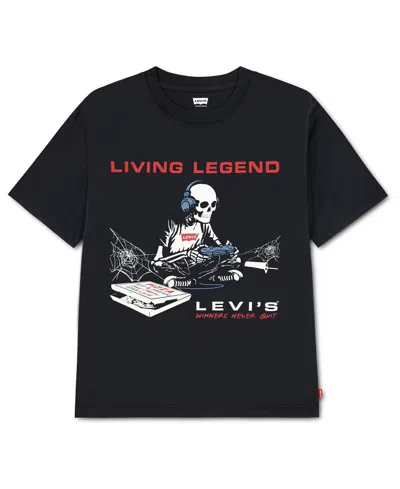 Levi's Kids' Boys' 4-7 Gamer Life Short-sleeve T-shirt In Black