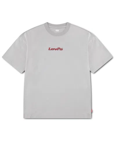 Levi's Kids' Boys' 4-7 Pixelated Bear Short-sleeve T-shirt In Gray
