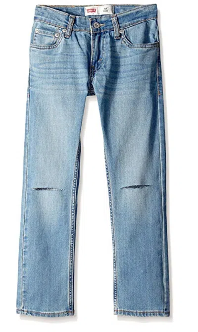 Levi's Kids' Boys 511 Slim Fit Busted Knee Jean Washed Ashore Size 10 Regular In Multi